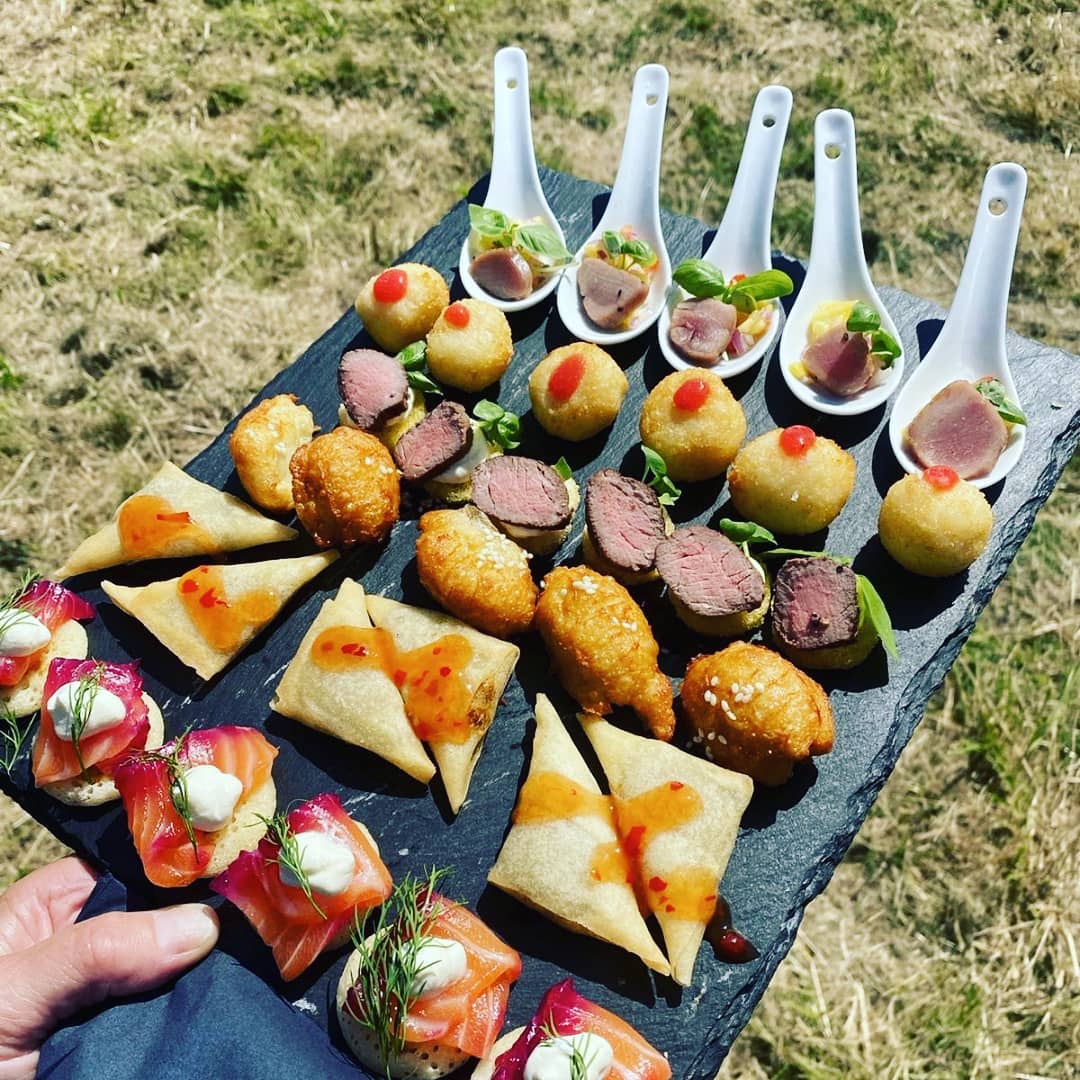 Canapé menu ready for private celebrations and corporate events