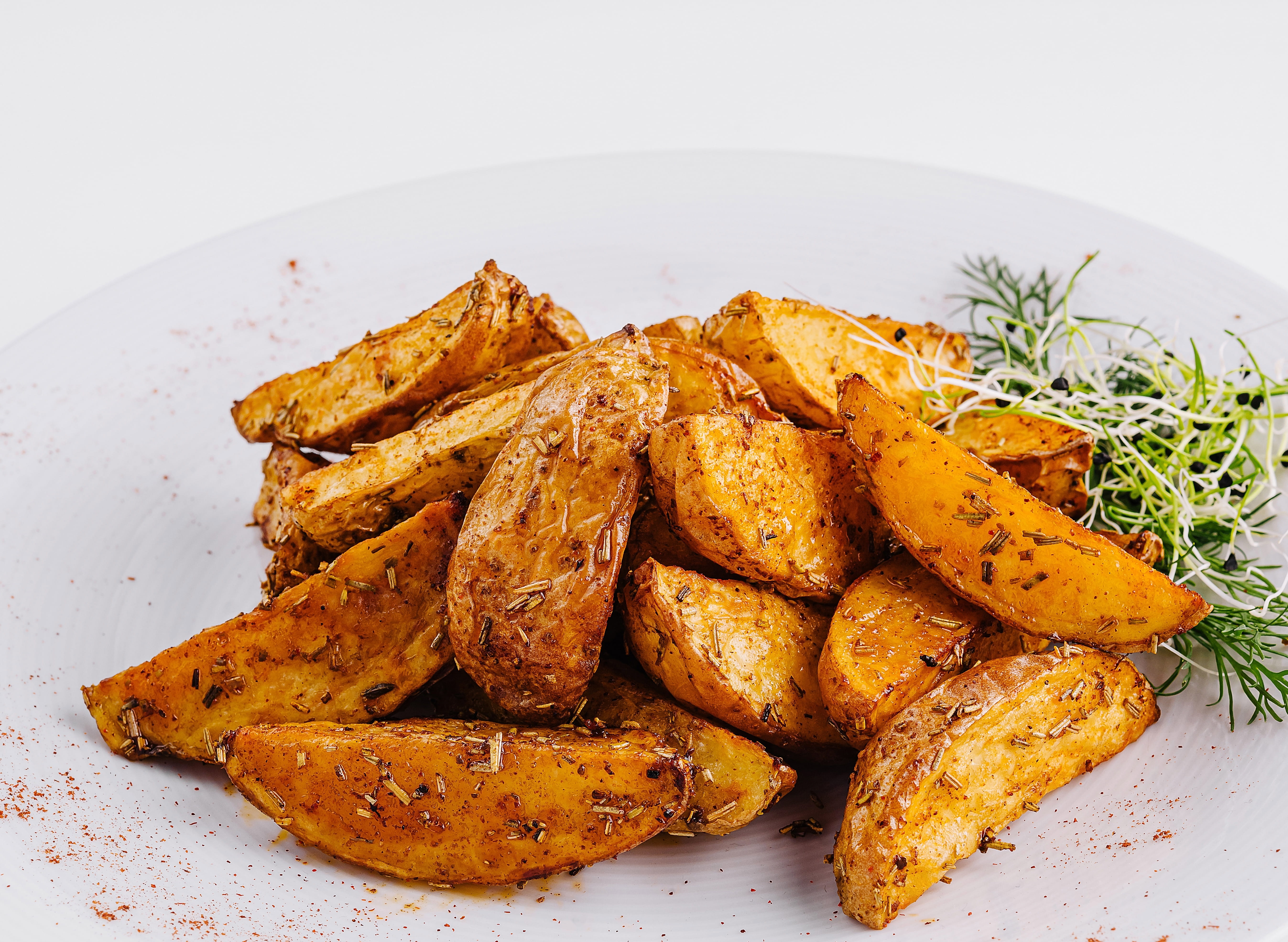 Thyme Seasoning on Potato Wedges<br />
